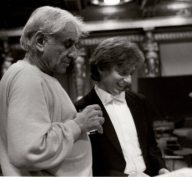 バーンスタイン氏と　1983年 Courtesy of Krystian Zimerman