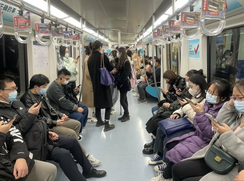 スマホのアプリによって全ての行動履歴は記録される　北京市の地下鉄