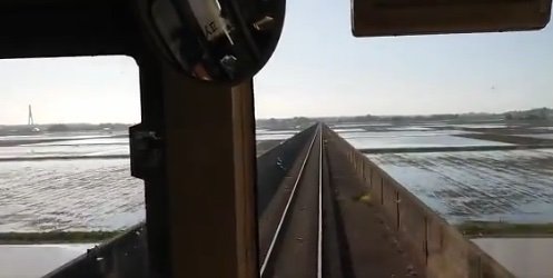 4月23日午前の時点の風景（提供：鹿島臨海鉄道）