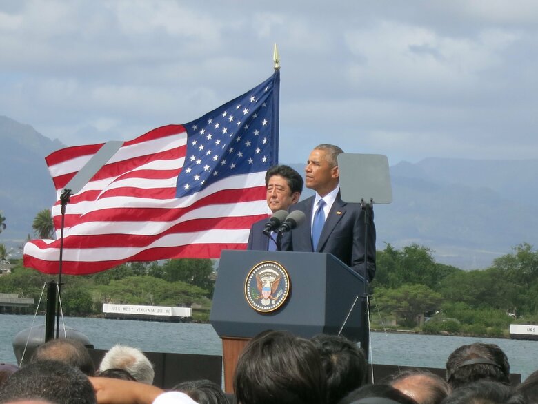 米・ハワイ州パールハーバー（2016年12月27日）