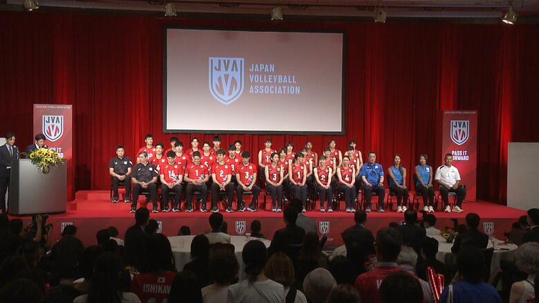 日本バレーボール協会　日本代表壮行会（東京・千代田区）