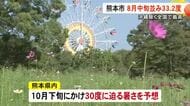 熊本市の最高気温は８月中旬並み３３．２度 咲き始めたコスモスもびっくり【熊本】