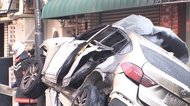 警察の制止振り切り衝突 車炎上 「酒を飲んでいたから逃げた」