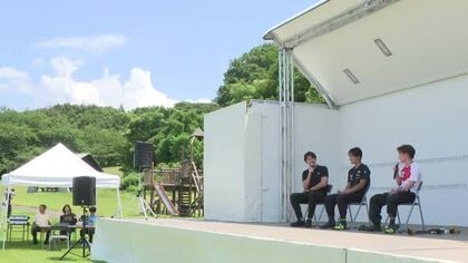 4年後の大会へ意気込み 廣瀬崚＆川除大輝トークショー 「メダルを獲得できるよう頑張る」