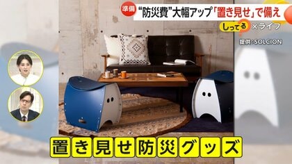 部屋に溶け込む「置き見せ防災グッズ」普段使いできるアイテムに注目集　アートやイスになる“非常用トイレ”も…“かさばる”悩みも解消
