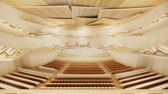 大ホール(コンサートホール形式時の舞台)提供:仙台市