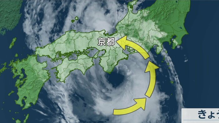 風や雨が強まるとされる、進路の右側にある京都府北部では被害が拡大