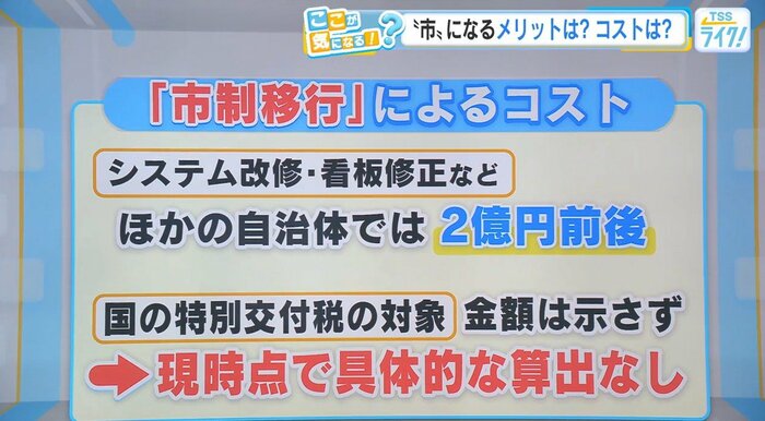 「市制精度」によるコスト