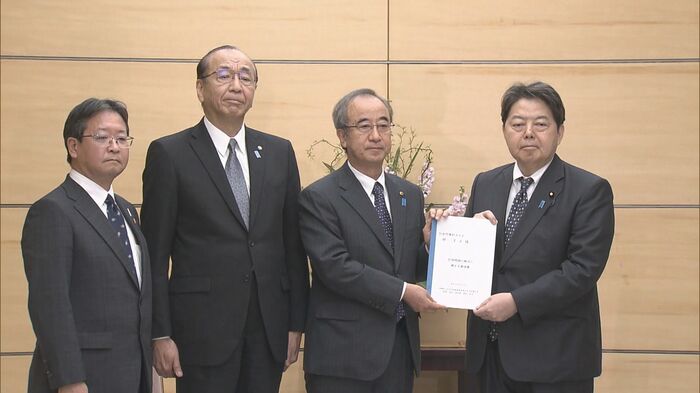 知事会が林官房長官に要望