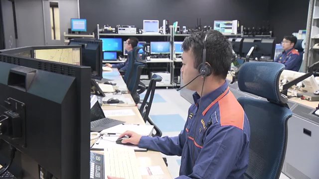 福島市消防本部通信指令室