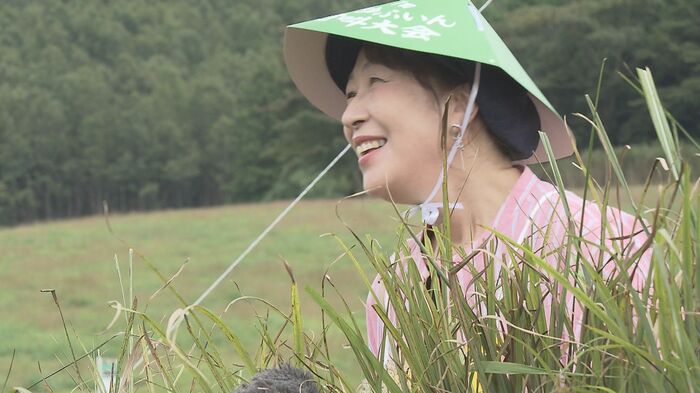 優勝した女性