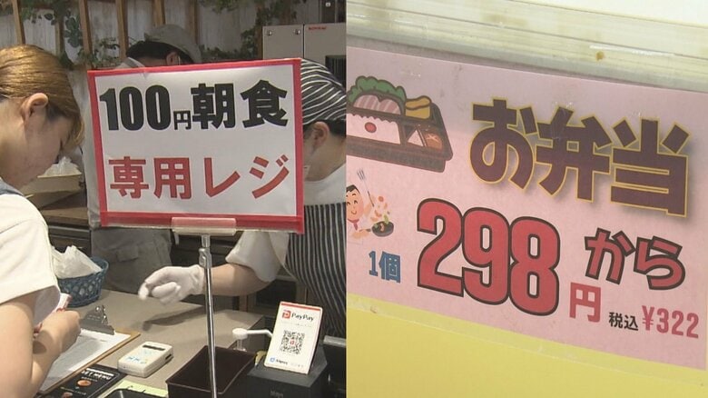 激安のヒミツとは…大学の“100円朝食”やスーパーの“298円弁当” 物価高でも価格維持のためギリギリの努力｜FNNプライムオンライン