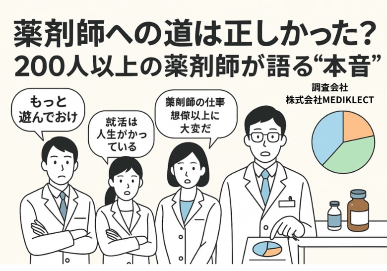 薬剤師への道は正しかった？200人以上の薬剤師に聞いた“就職とキャリアの本音”