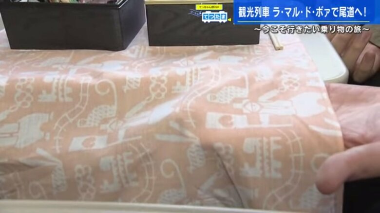 風呂敷には桃太郎が