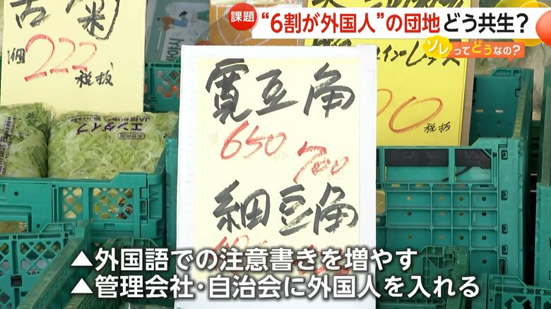 中国語で書かれた店先の看板