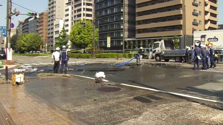 冠水があった現場