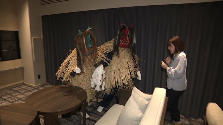 客室に「なまはげ」が登場