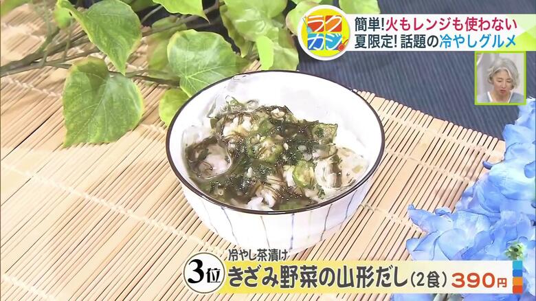 きざみ野菜の山形だし