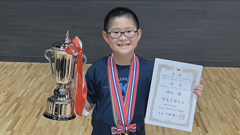 9月に行われた全国大会で 見事優勝した気仙沼市に住む神山瑛くん