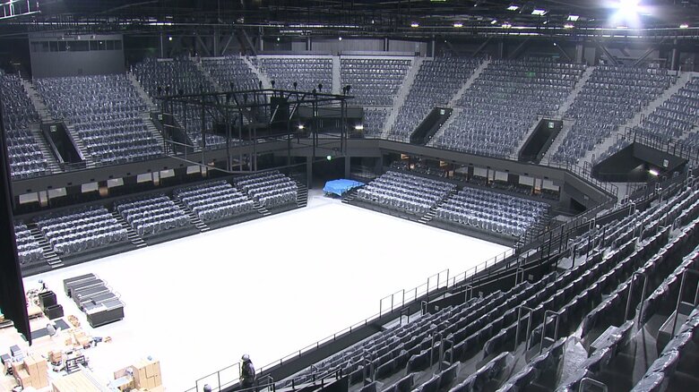 座席数は約6000席の「ハピネスアリーナ」