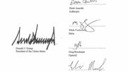 「スーパーインテリジェンス＝超知能」のはずが…まさかのスペルミス　トランプ大統領ら署名の公式文書