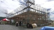 大手ファストフードチェーンの建設に被災木活用　山林火災から1年半　岩手県大船渡市