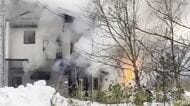 住宅1棟全焼　男性1人けが　雫石町で火事　岩手県