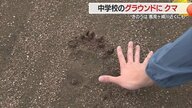 グラウンドにクマの足跡・爪痕くっきり！　生徒がグラウンドにいない昼休みの出来事・そのほか住宅街や河川敷でも目撃【山形発】