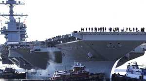米海軍の最新鋭原子力空母「ジェラルド・R・フォード」就航