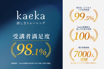 kaeka受講者の98.1%が「満足」、99.5%が実生活・ビジネスでの活用を実感。最新の受講者満足度・ユーザー属性マップを公開