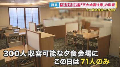 『損失は5億円』白浜の旅館業界に打撃　南海トラフ「巨大地震注意」解除　海水浴客のにぎわい戻るも空室目立つ