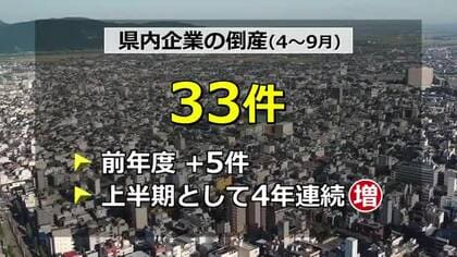 倒産理由は97％が「販売不振」　2026年度上半期　福井県内の倒産件数33件　4年連続増加「高止まり」の懸念も　　
