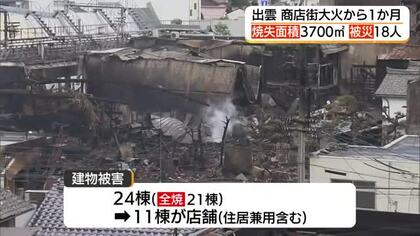 【中継】出雲市商店街「大火」から1カ月＜1＞小泉キャスターが見た「被災地」の現状と復興への課題