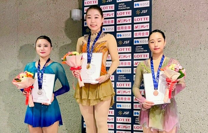 シニア女子の表彰式