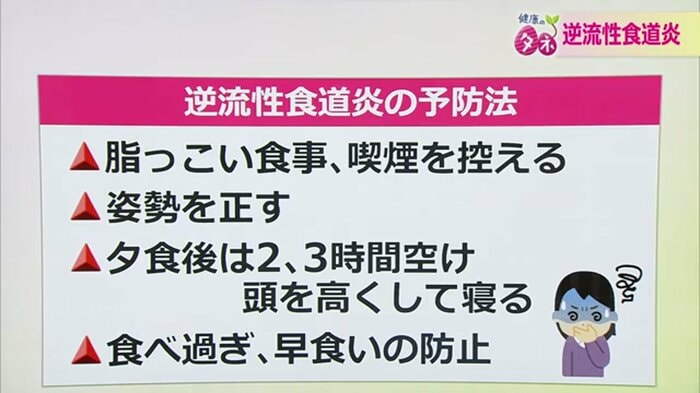逆流性食道炎の予防法