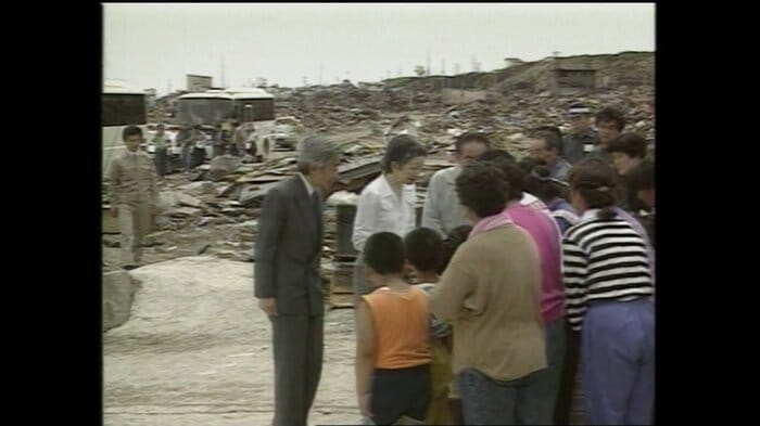 平成5（1993）年7月　北海道・奥尻島の被災地を訪問される天皇皇后両陛下