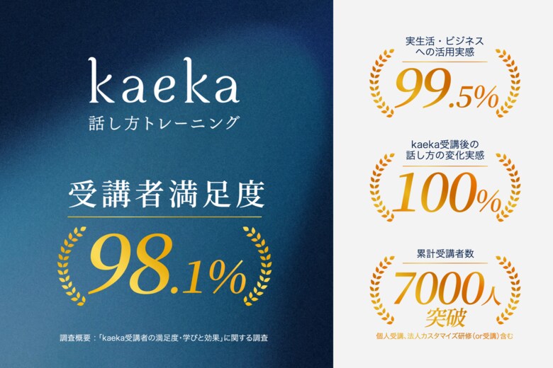 kaeka受講者の98.1％が「満足」、99.5％が実生活・ビジネスでの活用を実感。最新の受講者満足度・ユーザー属性マップを公開