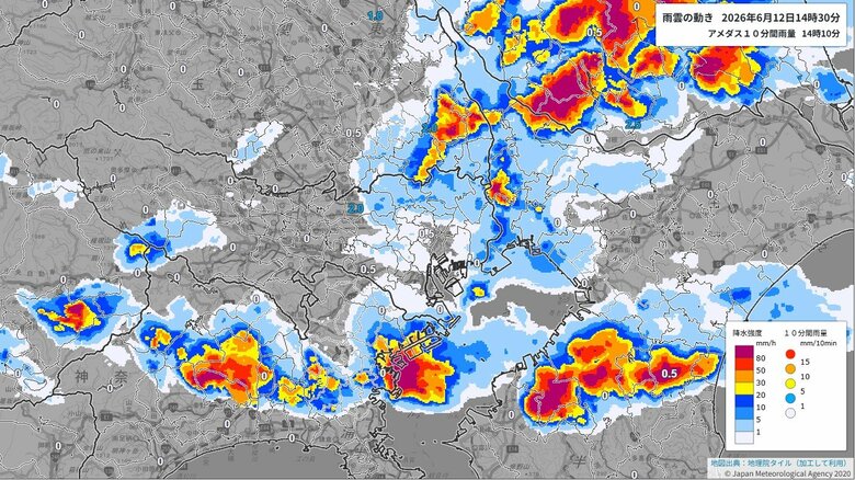 【速報】東京23区東部でレベル3大雨警報　多摩北部に続き　23区西部にはレベル2大雨注意報｜FNNプライムオンライン