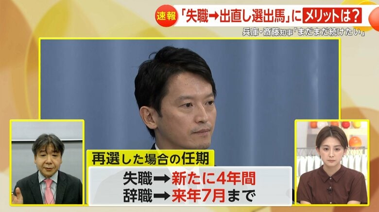 【解説】兵庫県・斎藤知事「失職から出直し選挙」表明…緊急会見で「まだまだ続けたい」　候補者乱立で再選の可能性も｜FNNプライムオンライン
