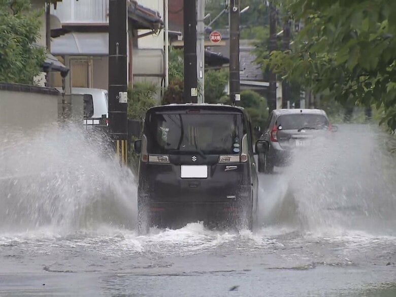 関市で「記録的短時間大雨情報」…東海3県は岐阜を中心に大雨 25日にかけて多い所で24時間に120ミリの予想｜FNNプライムオンライン