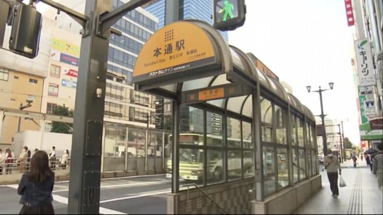 アストラムライン本通駅の出入り口
