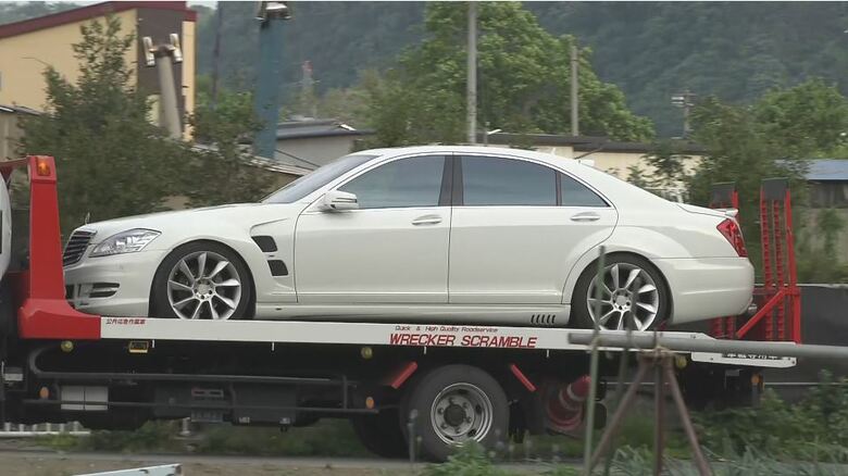 暴力団幹部の男が乗っていたとみられる車