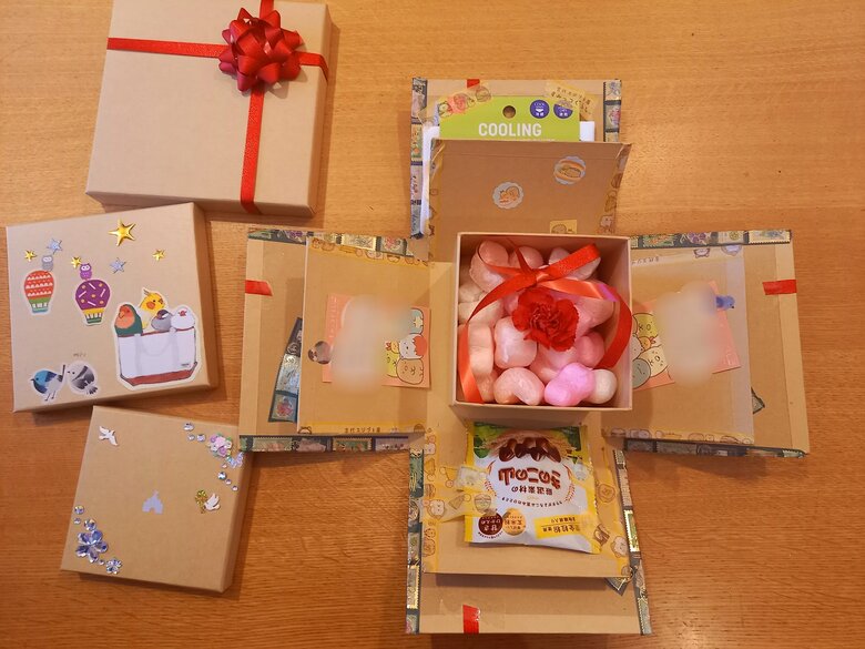 姉妹手作りの「サプライズボックス」！