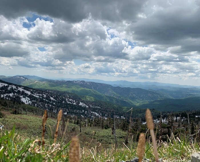 八幡平頂上のレストハウスより