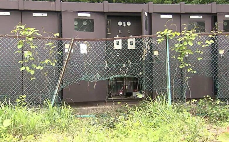 2025年5月　閉鎖されたスキー場で銅線ケーブルが盗まれた