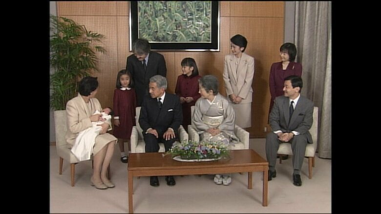 2002年新年を迎えられる天皇ご一家