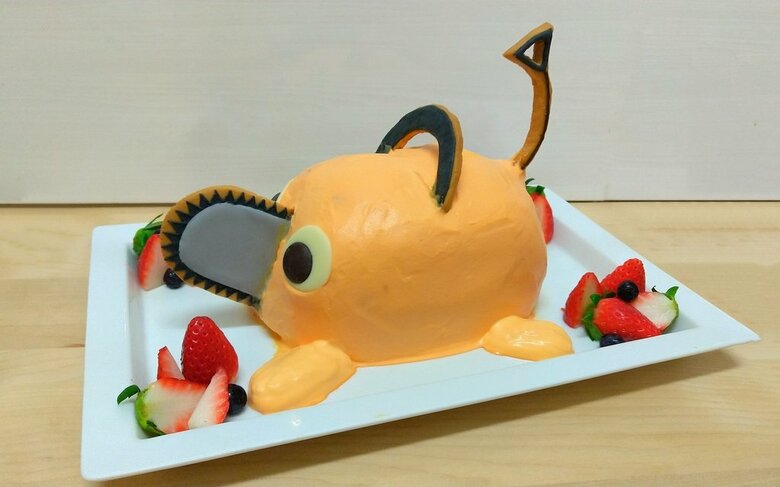 あっぷるさんが作ったチェンソーマンのポチタケーキ（提供：あっぷるさん）