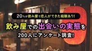 5人に1人が「飲み屋で恋人ができた経験あり」｜飲み屋利用経験者の男女200人に調査、きっかけ最多は“隣の席”（ハッピーメール調べ）