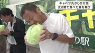 「青虫の気分がよく分かった。明日はチョウになっていると思う」特産キャベツを丸ごとかじる大会開催　3分間で490グラム食べた参加者が優勝　兵庫・豊岡市