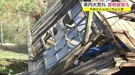 沿岸大荒れ・小屋倒壊し市道ふさぐ IGR青山駅・雨で車輪滑り停車位置60メートル過ぎ停車<岩手県>